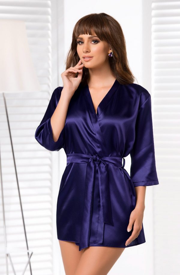 Irall Aria Dressing Gown Navy